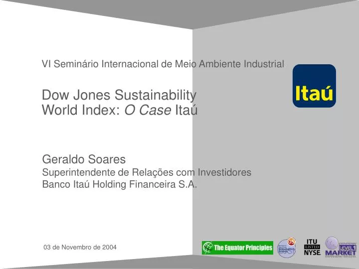 dow jones sustainability world index o case ita