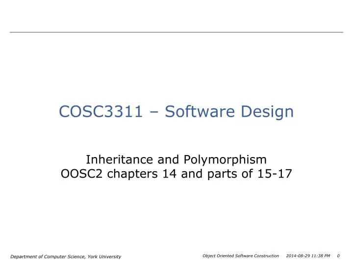 cosc3311 software design