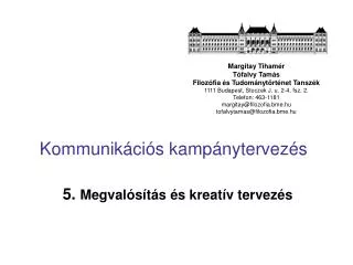 kommunik ci s kamp nytervez s