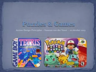 Puzzles &amp; Games