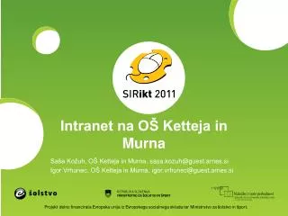 intranet na o ketteja in murna