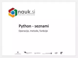 python seznami