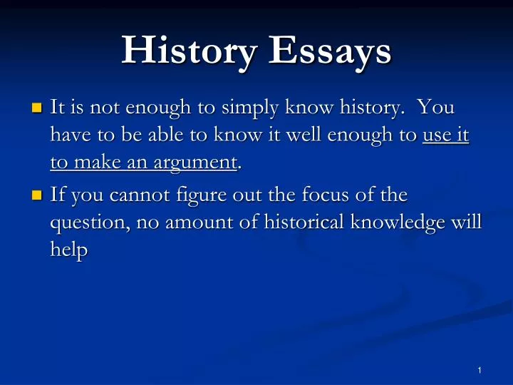 history essays