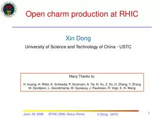 open charm production at rhic