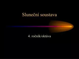 slune n soustava