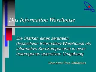 das information warehouse