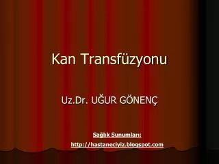 kan transf zyonu