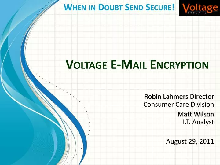 voltage e mail encryption