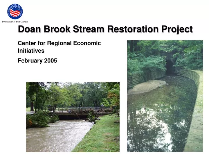 doan brook stream restoration project