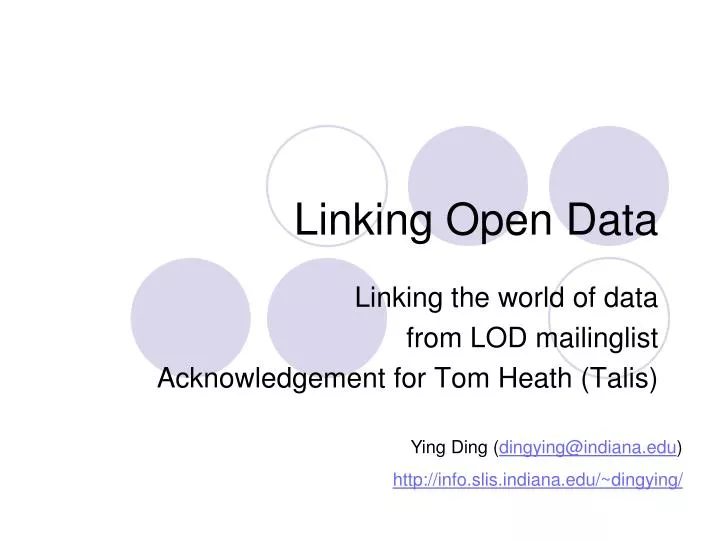 linking open data
