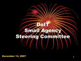 DoIT Small Agency Steering Committee