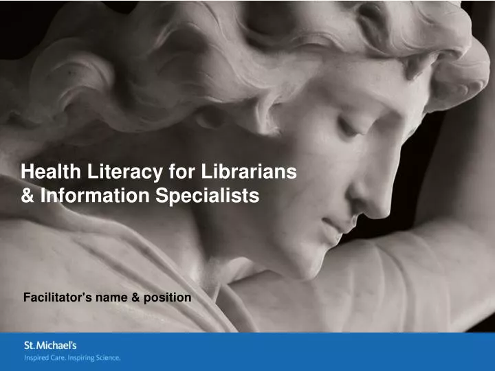 health literacy for librarians information specialists