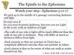 The Epistle to the Ephesians - slide 1