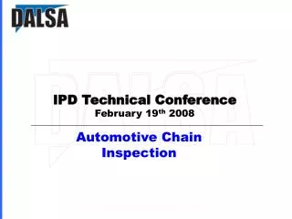 Automotive Chain Inspection