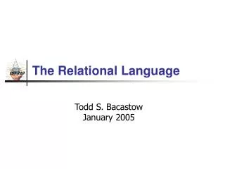The Relational Language