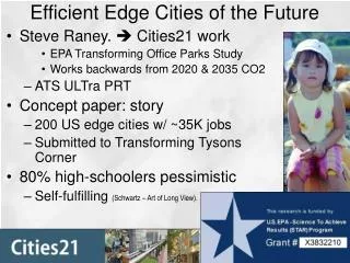 Efficient Edge Cities of the Future