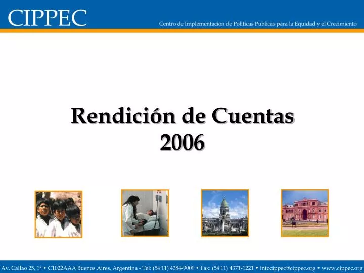 rendici n de cuentas 2006