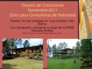 desaf o de crecimiento noviembre 2011 solo para consultoras de natividad