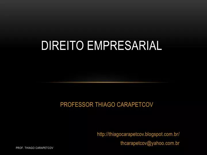 direito empresarial