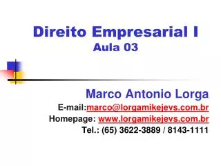 direito empresarial i aula 03