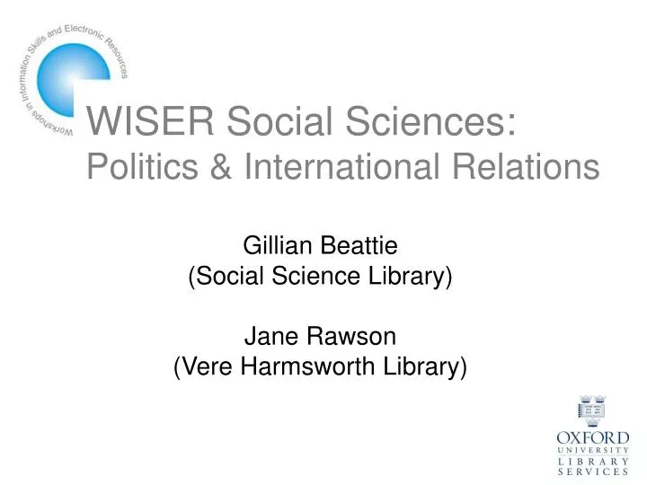 wiser social sciences politics international relations