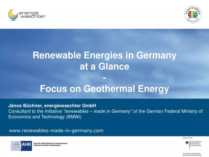 renewable energies in germany at a glance focus on geothermal energy