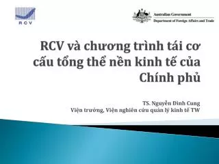 rcv v ch ng tr nh t i c c u t ng th n n kinh t c a ch nh ph