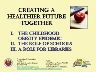 Creating a Healthier Future Together