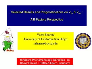Selected Results and Prognostications on V cb &amp; V ub : A B Factory Perspective