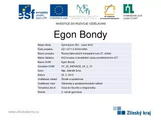 egon bondy