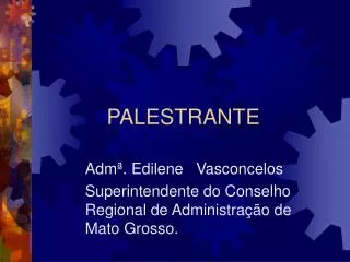 palestrante