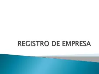 registro de empresa