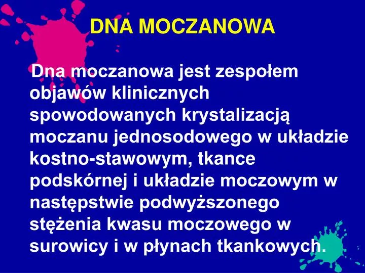 dna moczanowa