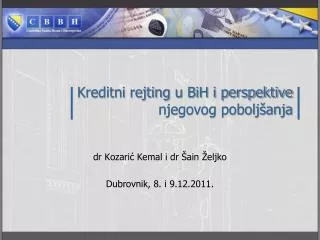 kreditni rejting u bih i perspektive njegovog pobolj anja