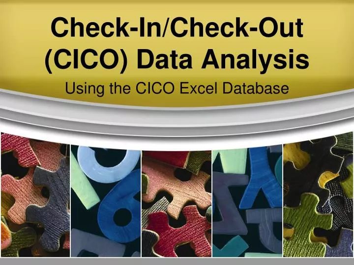 check in check out cico data analysis