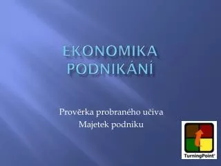 ekonomika podnik n