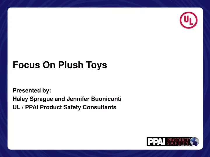 focus on plush toys