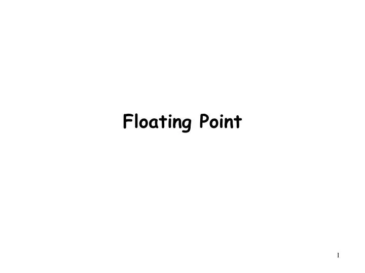 floating point