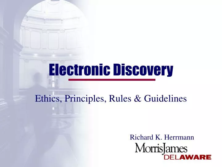 electronic discovery
