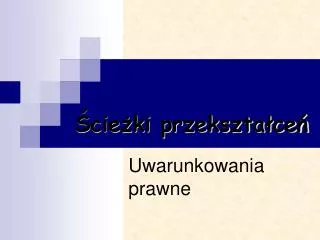 cie ki przekszta ce