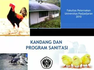 kandang dan program sanitasi