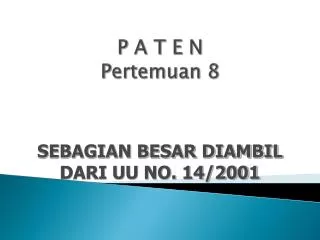 p a t e n pertemuan 8