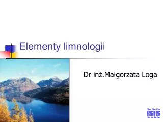 elementy limnologii