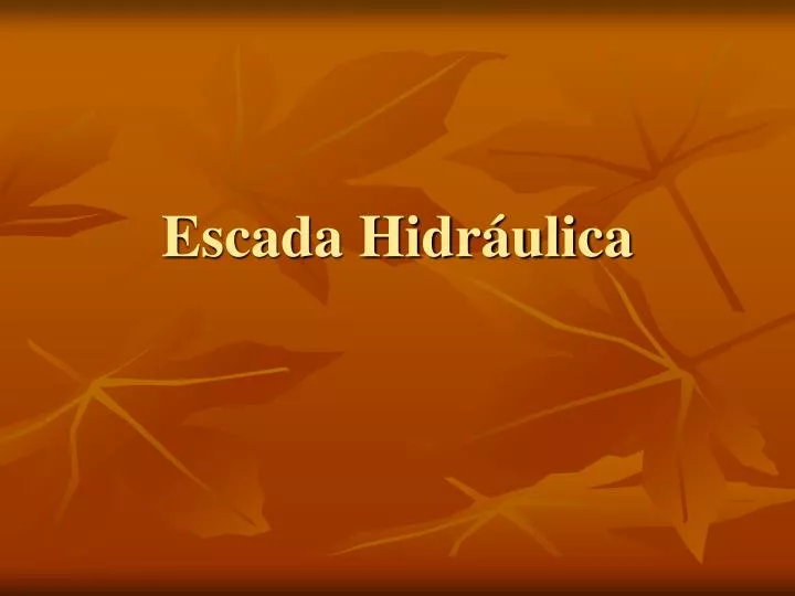 escada hidr ulica