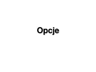 opcje