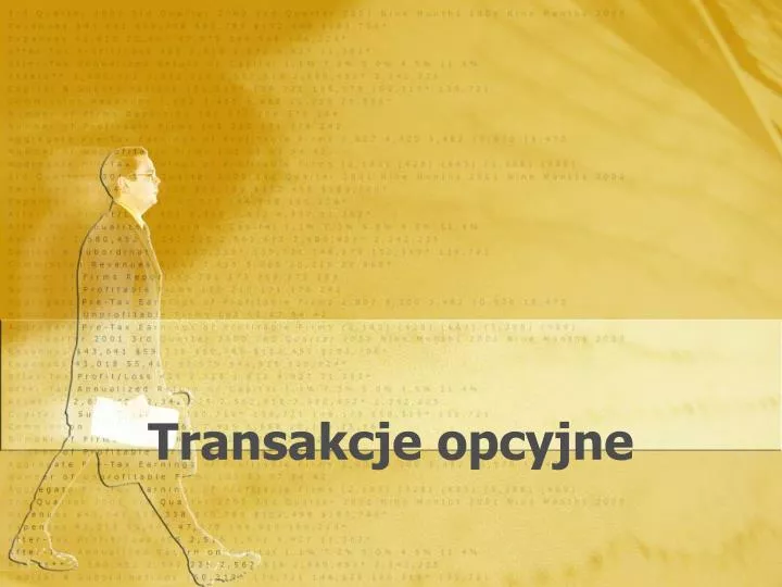 transakcje opcyjne