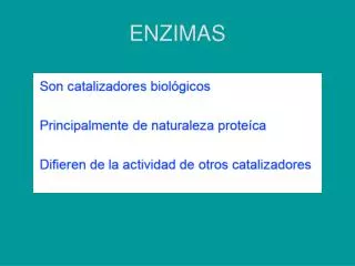 enzimas