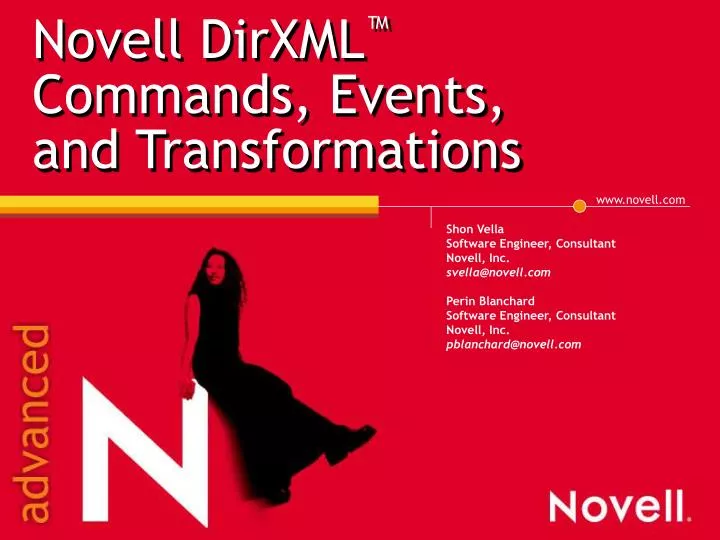 novell dirxml commands events and transformations