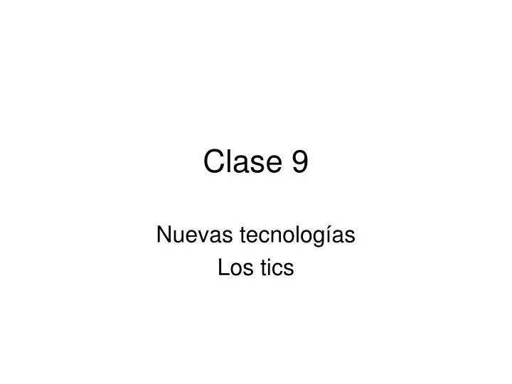 clase 9