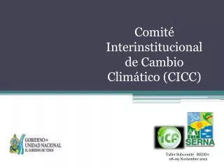 comit interinstitucional de cambio clim tico cicc